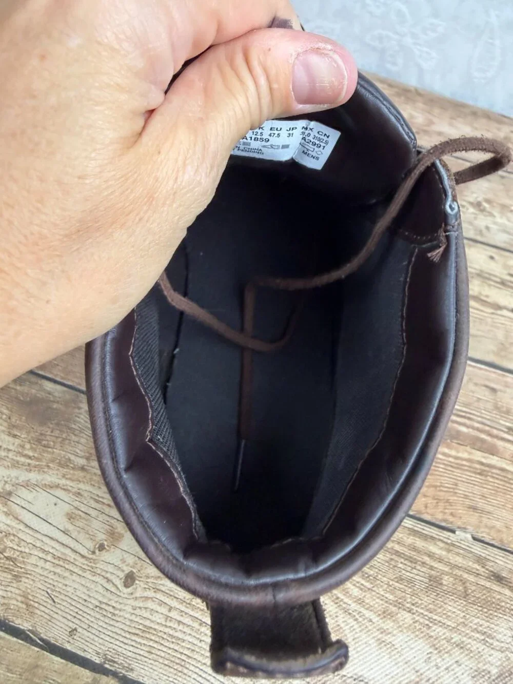 Timberland Men's Size 13 Brown Leather Moc Toe Chukka Boots OrthoLite Rugged